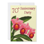 Trio of Cattleyas Anniversary Party 70 Invite