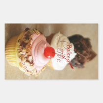 Trio of Cherry Cupcake Baking Stickers