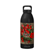 Trio of Christmas Chickadees Drinking Bottle
