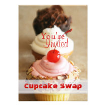 Trio of Cupcakes Swap Holiday Card