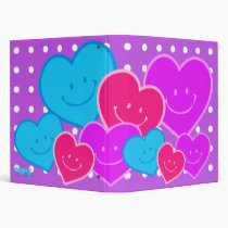 TRIO OF HEARTS 3 RING BINDER