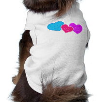 TRIO OF HEARTS DOGGIE T SHIRT