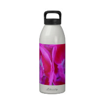 Trio of Hot Pink Geraniums Drinking Bottle