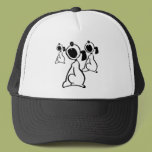 Trio of Howling Dogs Hat