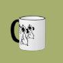 Trio of Howling Dogs Coffee Mug
