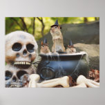 trio of little witch chipmunks posters
