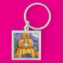 Trio of Pumpkins and Cats Keychain Trio of Pumpkins and Cats Keychain