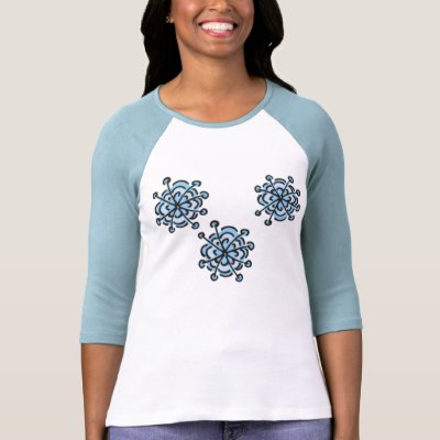 Trio of Snowflakes Shirts by String_Theory
