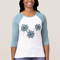 Trio of Snowflakes t-shirts by String_Theory Trio of Snowflakes t-shirts