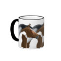 Trio of Tri Paint Horses Mug by twopurringcats Trio of Tri Paint Horses Mug