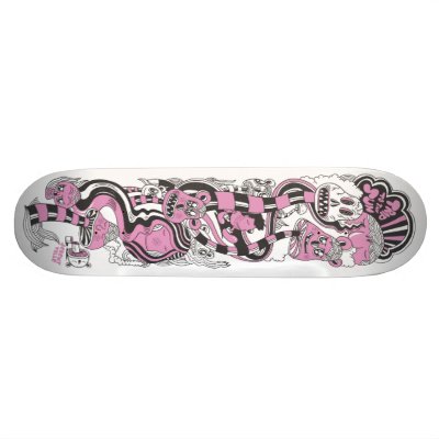 Trip to the Sun Skateboard Deck by Jeremyville