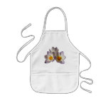 Triple Crocus ~ baby bib Apron