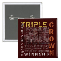 Triple Crown Winners Horse Racing Pins