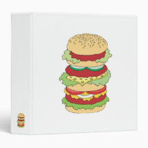 triple decker hamburger binders
