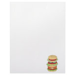 triple decker hamburger letterhead