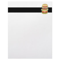 triple decker hamburger custom letterhead