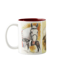 Triple Draft Horses mugs by BarbBarcikKeith Triple Draft Horses mugs