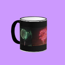 Triple Fireworks - mug mugs