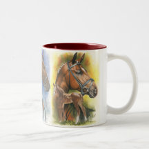 Triple Gaited Horses Mugs