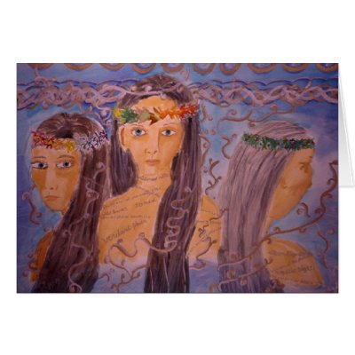 Triple Goddes Card by Mctira