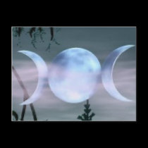 Triple Goddess Moon postcards