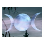 Triple Goddess Moon Postcard