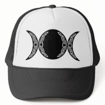 Triple Goddess Moon Symbol Trucker Hat