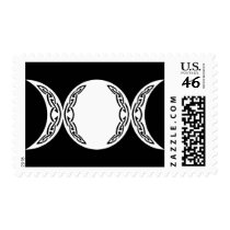 Triple Goddess Moon Symbol postage by opheliasart Triple Goddess Moon Symbol postage