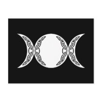 Triple Goddess Moon Symbol postcards by opheliasart Triple Goddess Moon Symbol postcards