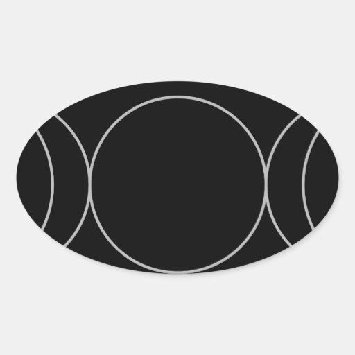 Triple Goddess Neopaganism jpg Oval Sticker Zazzle