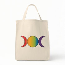 Triple Goddess (Rainbow) Canvas Bags