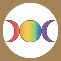 Triple Goddess (Rainbow) stickers