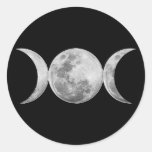 Triple Goddess Round Sticker