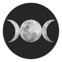 Triple Goddess Round Sticker