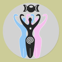 Triple Goddess stickers