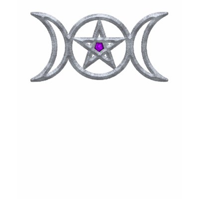 Triple Goddess Symbol T-Shirts by rrae69