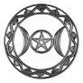 Triple Goddess with Pentagram Stickers