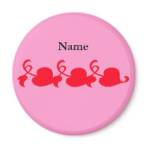 Triple Heart Personalized Magnet by lapatrick1161 Triple Heart Personalized Magnet