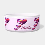 Triple Hearts design pet bowls