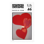 Triple Hearts Postage Stamps
