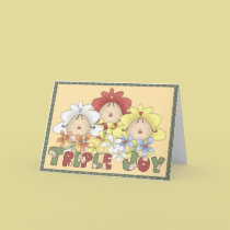 Triple Joy Triplets cards