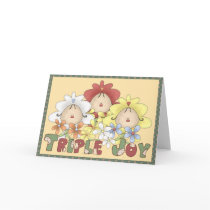 Triple Joy Triplets Cards