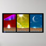 Triple landscape poster