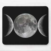 Triple Moon Goddess Mousepads