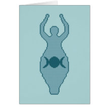 Triple Moon Goddess Notecard
