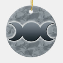 Triple Moon Goddess Ornament