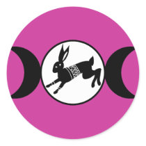Triple Moon Hare stickers