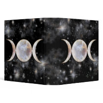 Triple Moon Moonstone 3 Ring Binder