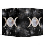 Triple Moon Moonstone 3 Ring Binder