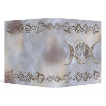 Triple Moon Moonstone Goddess 3 Ring Binders